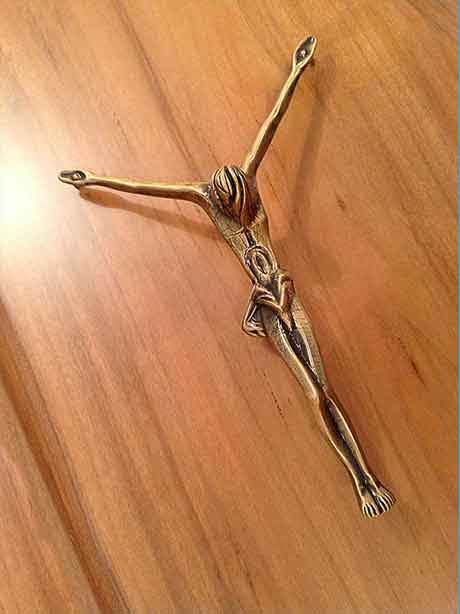 Foto del dettaglio Cristo in bronzo